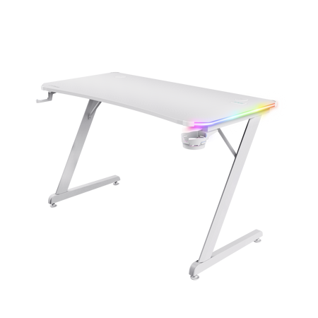 გეიმინგ სავარძელი - Trust GXT709W LUMINUS RGB DESK WHITE