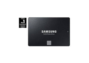 Samsung 870 EVO 1TB SSD, 2.5-inch SATA III, showcasing sleek design and storage capacity for efficient data management.