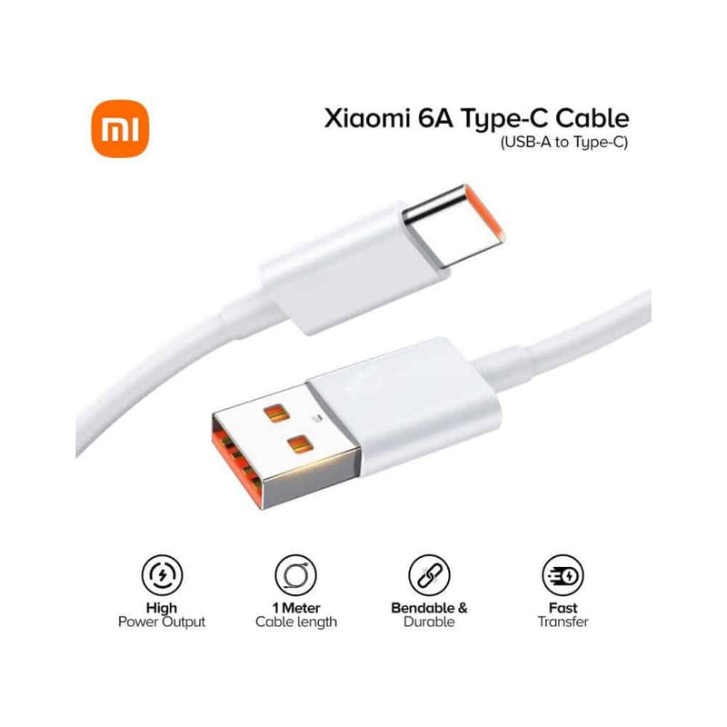 კაბელი - Xiaomi 6A Type-A to Type-C Cable