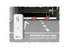 White ZKTeco BGM400L/R sliding gate operator with 4.5M arm, designed for secure access control and automation.