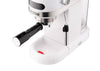 Ardesto YCM-E1500 coffee maker with stainless steel finish and digital controls, ready to brew fresh coffee.