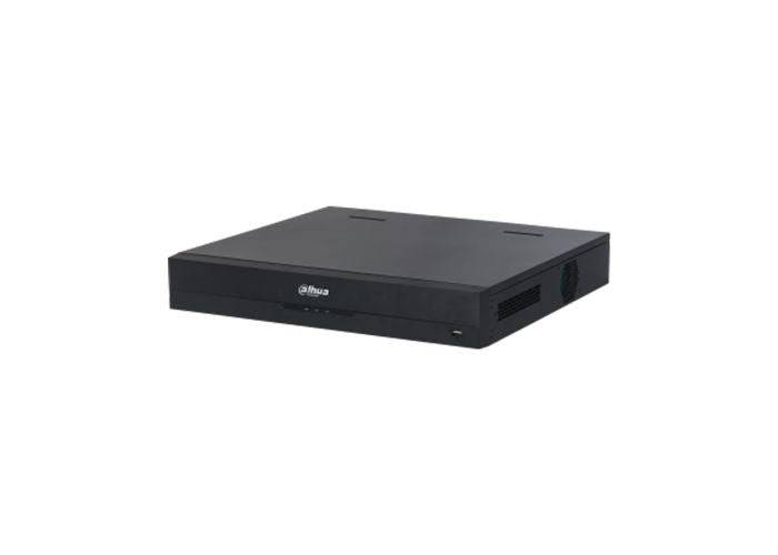 Dahua DHI-NVR5464-EI network video recorder with multiple ports and front display for surveillance system monitoring.