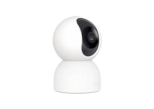 Xiaomi Smart Camera C400 showing sleek design with lens and LED indicator, ideal for home security monitoring.