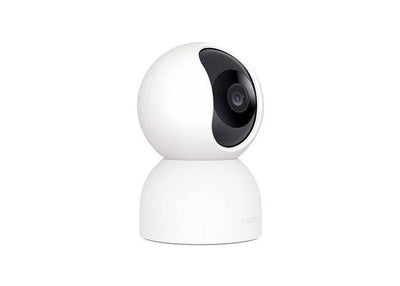 Xiaomi Smart Camera C400 showing sleek design with lens and LED indicator, ideal for home security monitoring.
