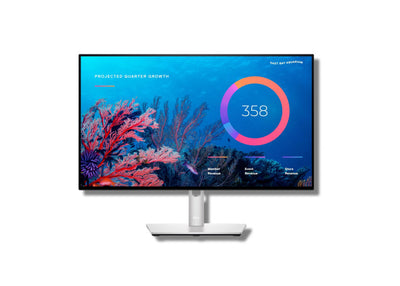Dell 24-inch IPS monitor U2422HE with HDMI port, featuring sleek design and vibrant display for clear visuals.