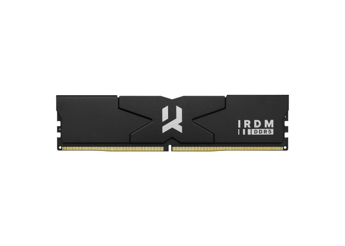 Goodram IRDM DDR5 64GB RAM kit with two 32GB modules at 6400MHz, high-performance computer memory.