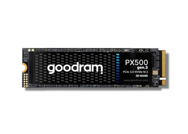 GOODRAM PX500 Gen.3 1TB PCIe 3x4 M.2 2280 SSD with a sleek design and compact form factor for high-speed storage.