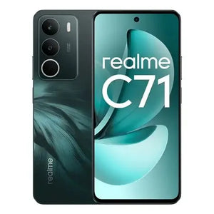 Realme C71 8GB/256GB NFC სმარტფონი Forest Owl — წინა და უკანა ხედი