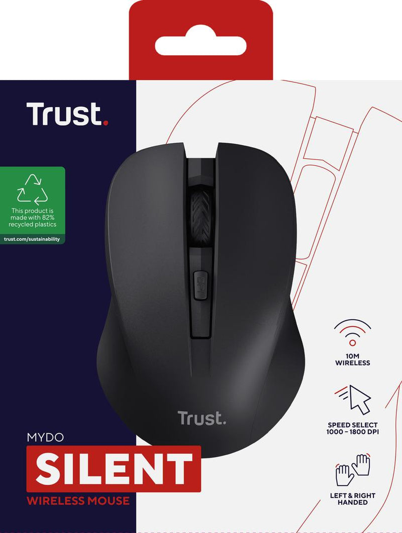 Trust Mydo Silent უსადენო, შავი