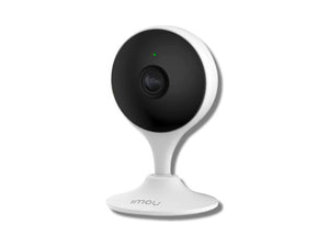 IMOU 3 MP security camera IPC-C32EP with night vision and wide-angle lens, mounted indoors for home surveillance.