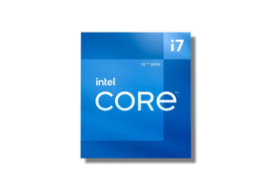 Intel Core i7-12700KF processor with a sleek design, featuring the brand logo and detailed product labeling on the packaging.