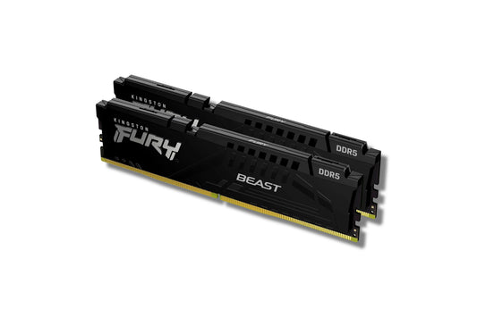 ოპერატიული - RAM Kingston DDR5 64GB (2x32GB) DDR5 6000MT/s CL36 FURY Beast Black RGB EXPO