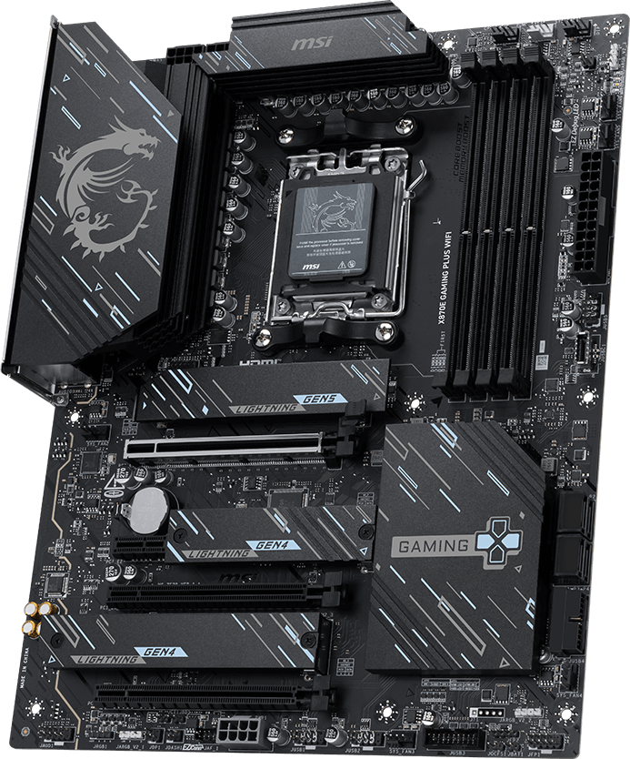 MSI X870E GAMING PLUS WIFI, AM5, DDR5, ATX