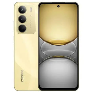 Realme C75 8GB/256GB NFC სმარტფონი Lightning Gold — წინა და უკანა ხედი
