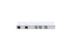 Managed switch MikroTik CRS326-24S+2Q+RM with 24 SFP+ ports and 2 QSFP+ ports, shown with front view and port details.