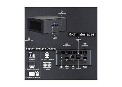 მინი PC : Intel Nuc 11 PRO KIT I5-1135G7 NUC11TNHI50000, J5040 NUC7PJYHN- ITGS