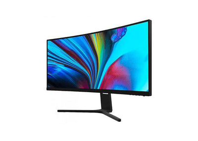 Xiaomi VA curved gaming monitor RMMNT30HFCW with slim design and high-resolution display, ideal for immersive gaming and multitasking.