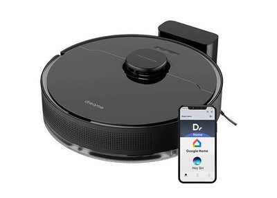 Dreame Robot Vacuum D10s Pro, wet and dry cordless vacuum cleaner with intelligent navigation and slim design for home cleaning.