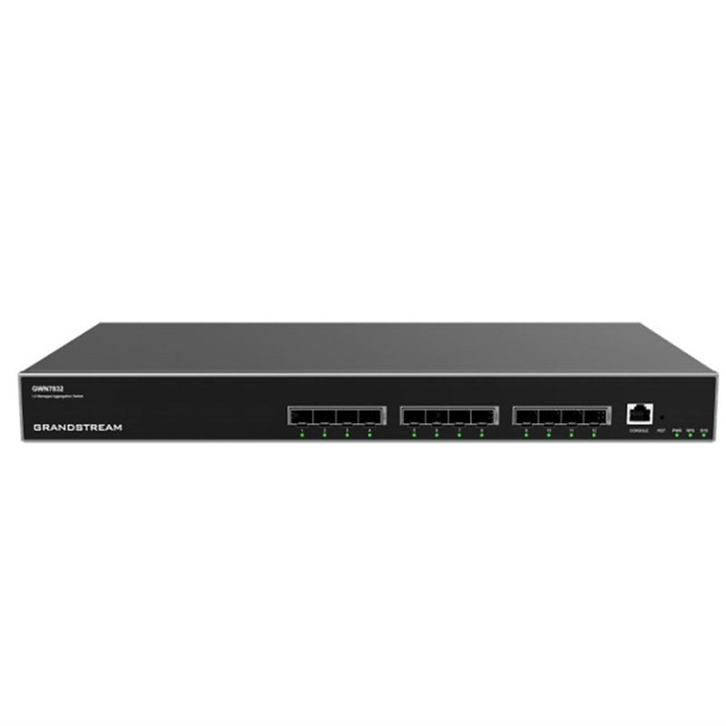 ქსელის სვიჩი - Grandstream GWN7832, 12×SFP+, Layer 3