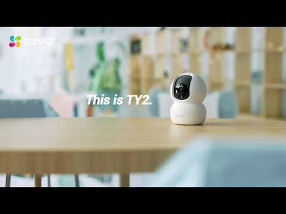 ჭკვიანი კამერა - Ezviz TY2 Smart Wi-Fi Pan & Tilt Camera