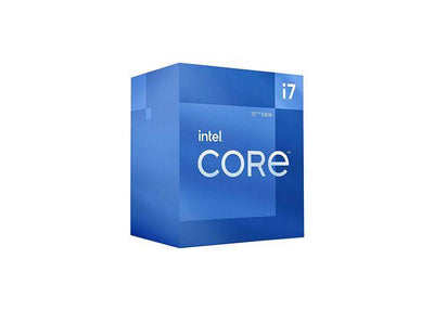 Intel Core i7-12700 processor with a sleek design, featuring the brand logo and detailed thermal interface for high-performance computing.