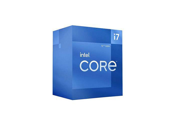 Intel Core i7-12700 processor with a sleek design, featuring the brand logo and detailed thermal interface for high-performance computing.
