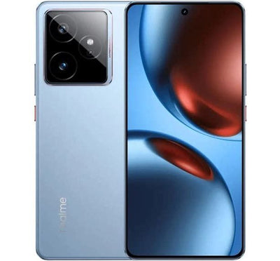 Realme GT7 12GB/256GB NFC სმარტფონი IceSense Blue — წინა და უკანა ხედი