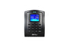 ZKTeco SC105 access control device for tracking work hours with keypad and card reader in a professional setting.