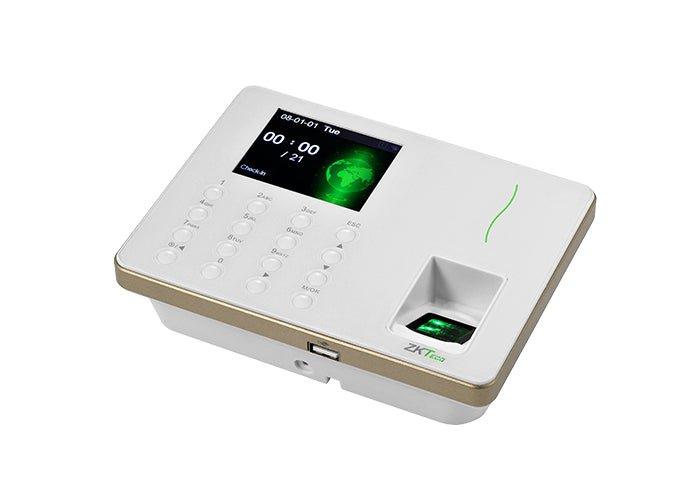 ZKTeco WL30 access control device for work time tracking showing keypad and display screen.