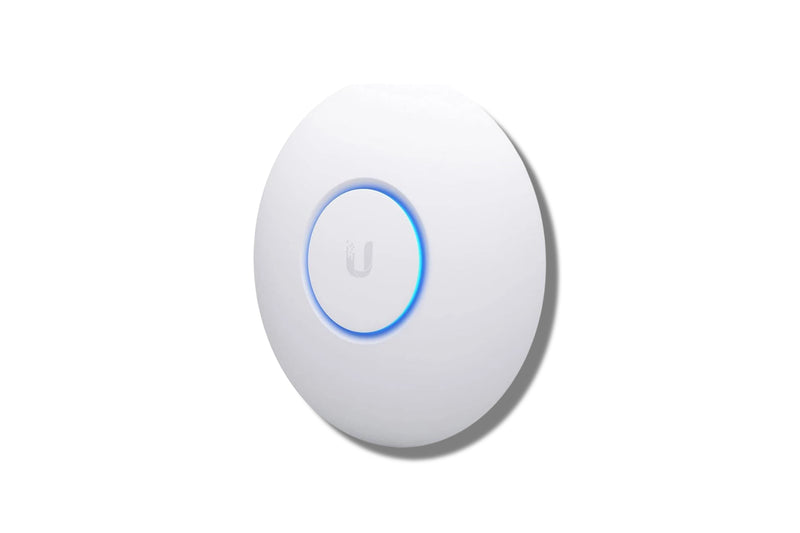 Ubiquiti UAP-nanoHD Compact UniFi Wave 2 AC Access Point with sleek design and compact size for optimal wireless coverage.